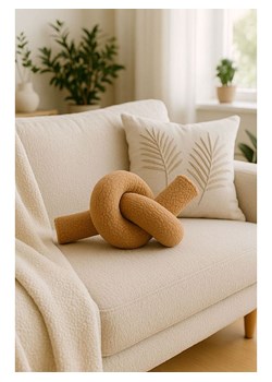 ABERTO DESIGN Poduszka w kolorze jasnobrązowym ze sklepu Limango Polska w kategorii Poduszki dekoracyjne - zdjęcie 187708403