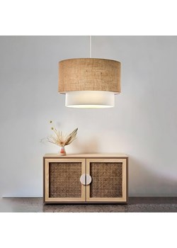 ABERTO DESIGN Lampa wisząca &quot;Gharib&quot; w kolorze beżowym - wys. 20 x Ø 30 cm ze sklepu Limango Polska w kategorii Oświetlenie - zdjęcie 187708511