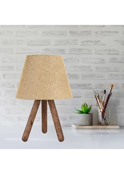 ABERTO DESIGN Lampa stołowa w kolorze beżowo-jasnobrązowym - wys. 33 x Ø 22 cm ze sklepu Limango Polska w kategorii Oświetlenie - zdjęcie 187708551