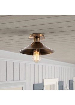 ABERTO DESIGN Lampa sufitowa &quot;Berceste&quot; w kolorze złotym - Ø 24 cm ze sklepu Limango Polska w kategorii Oświetlenie - zdjęcie 187708662