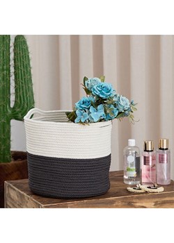 ABERTO DESIGN Kosz w kolorze biało-czarnym - 19 x 28 x 20 cm ze sklepu Limango Polska w kategorii Akcesoria i przechowywanie - zdjęcie 187708904