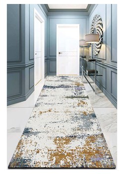 ABERTO DESIGN Chodnik w kolorze kremowo-niebieskim ze sklepu Limango Polska w kategorii Dywany - zdjęcie 187709140