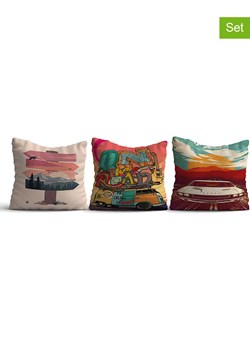 ABERTO DESIGN Poszewki (3 szt.) ze wzorem na poduszkę ze sklepu Limango Polska w kategorii Poduszki dekoracyjne - zdjęcie 187709252