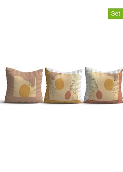 ABERTO DESIGN Poszewki (3 szt.) w kolorze biało-beżowym ze sklepu Limango Polska w kategorii Poduszki dekoracyjne - zdjęcie 187709253