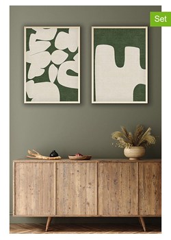 ABERTO DESIGN Druki artystyczne (2 szt.) w ramce ze sklepu Limango Polska w kategorii Obrazy - zdjęcie 187709282