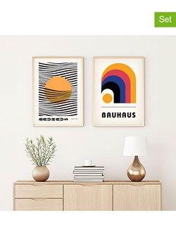 ABERTO DESIGN Druki artystyczne (2 szt.) w ramce ze sklepu Limango Polska w kategorii Obrazy - zdjęcie 187709313