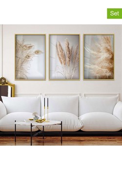 ABERTO DESIGN Druki (3 szt.) na szkle w ramce ze sklepu Limango Polska w kategorii Obrazy - zdjęcie 187709374