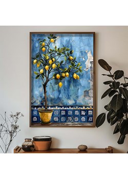 ABERTO DESIGN Druk artystyczny w drewnianej ramce - 70 x 50 cm ze sklepu Limango Polska w kategorii Obrazy - zdjęcie 187709424