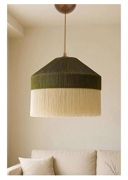 ABERTO DESIGN Lampa wisząca w kolorze oliwkowo-kremowym - Ø 40 cm ze sklepu Limango Polska w kategorii Oświetlenie - zdjęcie 187709453