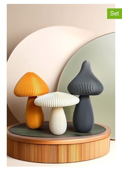 ABERTO DESIGN Dekoracje (3 szt.) w kolorze białym, złotym i szarym ze sklepu Limango Polska w kategorii Dekoracje - zdjęcie 187709684