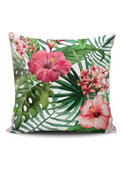 ABERTO DESIGN Poszewka w kolorze zielono-różowym na poduszkę ze sklepu Limango Polska w kategorii Poduszki dekoracyjne - zdjęcie 187709773