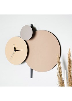 ABERTO DESIGN Zegar ścienny &quot;Pavimento&quot; w kolorze beżowo-kremowym - Ø 48 cm ze sklepu Limango Polska w kategorii Zegary - zdjęcie 187709860