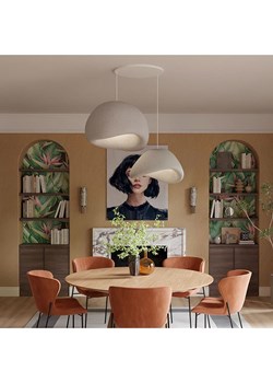 ABERTO DESIGN Lampa wisząca w kolorze szarym - 80 x 120 cm ze sklepu Limango Polska w kategorii Oświetlenie - zdjęcie 187710330