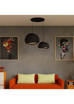 ABERTO DESIGN Lampa wisząca w kolorze czarnym - 75 x 120 cm ze sklepu Limango Polska w kategorii Oświetlenie - zdjęcie 187710344