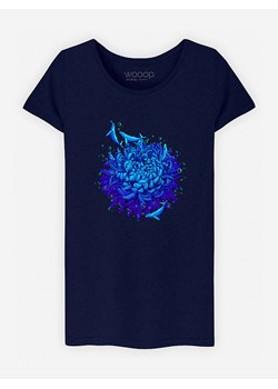 WOOOP Koszulka &quot;Sea Flower&quot; w kolorze granatowym ze sklepu Limango Polska w kategorii Bluzki damskie - zdjęcie 187710732