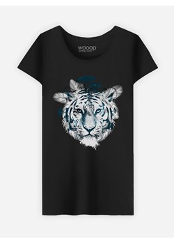 WOOOP Koszulka &quot;Frozen Tiger&quot; w kolorze czarnym ze sklepu Limango Polska w kategorii Bluzki damskie - zdjęcie 187710753