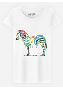 WOOOP Koszulka &quot;Fresh Paint&quot; w kolorze białym ze sklepu Limango Polska w kategorii Bluzki damskie - zdjęcie 187710760