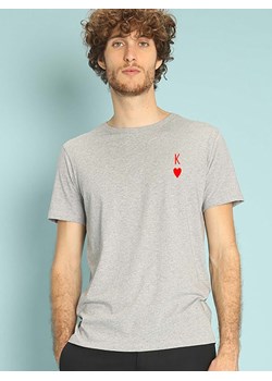 WOOOP Koszulka &quot;King&quot; w kolorze szarym ze sklepu Limango Polska w kategorii T-shirty męskie - zdjęcie 187710783