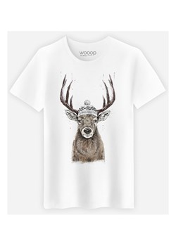 WOOOP Koszulka &quot;Let&apos;s Go Outside&quot; w kolorze białym ze sklepu Limango Polska w kategorii T-shirty męskie - zdjęcie 187710790