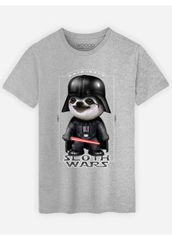 WOOOP Koszulka &quot;Sloth Wars&quot; w kolorze szarym ze sklepu Limango Polska w kategorii T-shirty męskie - zdjęcie 187710794