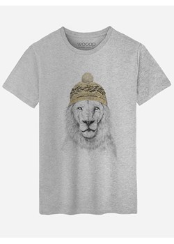 WOOOP Koszulka &quot;Winter is coming&quot; w kolorze szarym ze sklepu Limango Polska w kategorii T-shirty męskie - zdjęcie 187710810