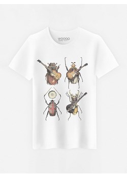 WOOOP Koszulka &quot;Beetles&quot; w kolorze białym ze sklepu Limango Polska w kategorii T-shirty męskie - zdjęcie 187710813