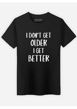 WOOOP Koszulka &quot;I don&apos;t get older&quot; w kolorze czarnym ze sklepu Limango Polska w kategorii T-shirty męskie - zdjęcie 187710890