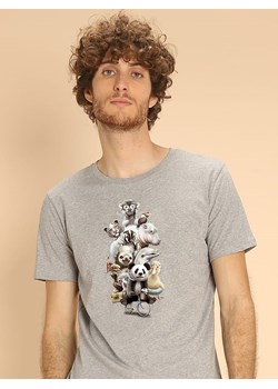 WOOOP Koszulka &quot;Zoo Escape&quot; w kolorze szarym ze sklepu Limango Polska w kategorii T-shirty męskie - zdjęcie 187710914