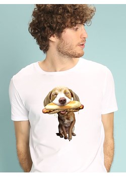 WOOOP Koszulka &quot;Hot Dog&quot; w kolorze białym ze sklepu Limango Polska w kategorii T-shirty męskie - zdjęcie 187710944
