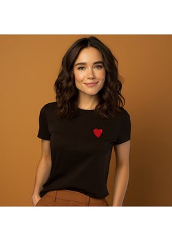 WOOOP Koszulka &quot;Little Heart&quot; w kolorze czarnym ze sklepu Limango Polska w kategorii Bluzki damskie - zdjęcie 187710951