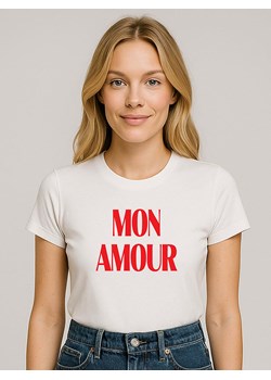 WOOOP Koszulka &quot;Mon Amour&quot; w kolorze kremowym ze sklepu Limango Polska w kategorii Bluzki damskie - zdjęcie 187711062