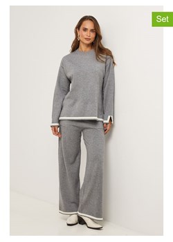 Soft Cashmere 2-częściowy zestaw w kolorze szarym ze sklepu Limango Polska w kategorii Swetry damskie - zdjęcie 187711484