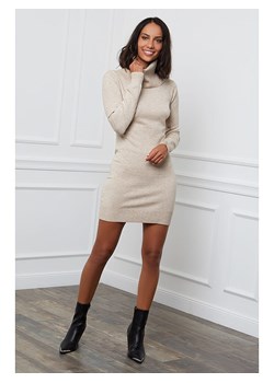 Soft Cashmere Sukienka dzianinowa w kolorze beżowym ze sklepu Limango Polska w kategorii Sukienki - zdjęcie 187711983