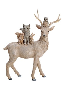G. Wurm Figurka dekoracyjna &quot;Deer&quot; w kolorze beżowym - 28 x 35 x 10 cm ze sklepu Limango Polska w kategorii Dekoracje - zdjęcie 187712893