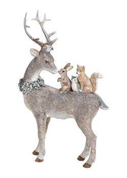 G. Wurm Figurka dekoracyjna &quot;Deer&quot; w kolorze beżowym - 16 x 26 x 5 cm ze sklepu Limango Polska w kategorii Dekoracje - zdjęcie 187712894