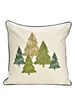 G. Wurm Poszewka &quot;Christmas Tree&quot; w kolorze beżowo-zielonym na poduszkę - 45 x 45 cm ze sklepu Limango Polska w kategorii Poduszki dekoracyjne - zdjęcie 187712933