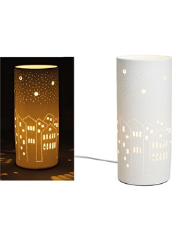 G. Wurm Lampa stołowa w kolorze białym - wys. 28 x Ø 12 cm ze sklepu Limango Polska w kategorii Oświetlenie - zdjęcie 187712951