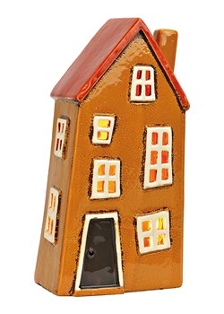 G. Wurm Świecznik &quot;House&quot; w kolorze jasnobrązowym - 13 x 26 x 9 cm ze sklepu Limango Polska w kategorii Świeczniki - zdjęcie 187712981