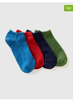 Benetton Skarpety (4 pary) w różnych kolorach do sneakersów ze sklepu Limango Polska w kategorii Skarpetki dziecięce - zdjęcie 187713771