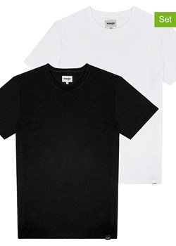 Wrangler Koszulki (2 szt.) w kolorze czarnym i białym ze sklepu Limango Polska w kategorii T-shirty męskie - zdjęcie 187713881