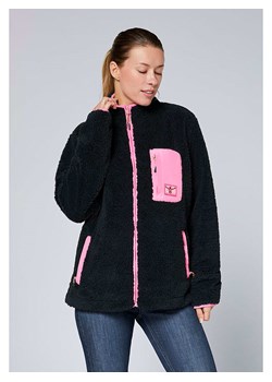 Chiemsee Kurtka polarowa w kolorze czarno-różowym ze sklepu Limango Polska w kategorii Kurtki damskie - zdjęcie 187717644