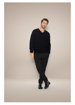 Perfect Cashmere Kaszmirowy sweter &quot;Alexander&quot; w kolorze czarnym ze sklepu Limango Polska w kategorii Swetry męskie - zdjęcie 187718384