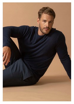 Perfect Cashmere Kaszmirowy sweter &quot;Blake&quot; w kolorze granatowym ze sklepu Limango Polska w kategorii Swetry męskie - zdjęcie 187718434