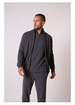 Perfect Cashmere Kaszmirowy kardigan &quot;Cody&quot; w kolorze antracytowym ze sklepu Limango Polska w kategorii Swetry męskie - zdjęcie 187718503