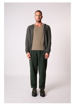 Perfect Cashmere Kaszmirowy kardigan w kolorze khaki ze sklepu Limango Polska w kategorii Swetry męskie - zdjęcie 187718580