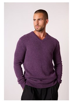 Perfect Cashmere Kaszmirowy sweter &quot;Enzo&quot; w kolorze fioletowym ze sklepu Limango Polska w kategorii Swetry męskie - zdjęcie 187718601