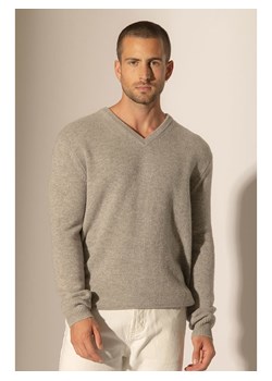 Perfect Cashmere Kaszmirowy sweter &quot;Enzo&quot; w kolorze jasnoszarym ze sklepu Limango Polska w kategorii Swetry męskie - zdjęcie 187718620