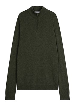 Perfect Cashmere Kaszmirowy sweter &quot;Lucas&quot; w kolorze khaki ze sklepu Limango Polska w kategorii Swetry męskie - zdjęcie 187718671