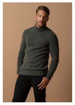 Perfect Cashmere Kaszmirowy golf &quot;Marius&quot; w kolorze ciemnozielonym ze sklepu Limango Polska w kategorii Swetry męskie - zdjęcie 187718682