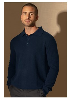 Perfect Cashmere Kaszmirowy sweter w kolorze niebieskim ze sklepu Limango Polska w kategorii Swetry męskie - zdjęcie 187718743